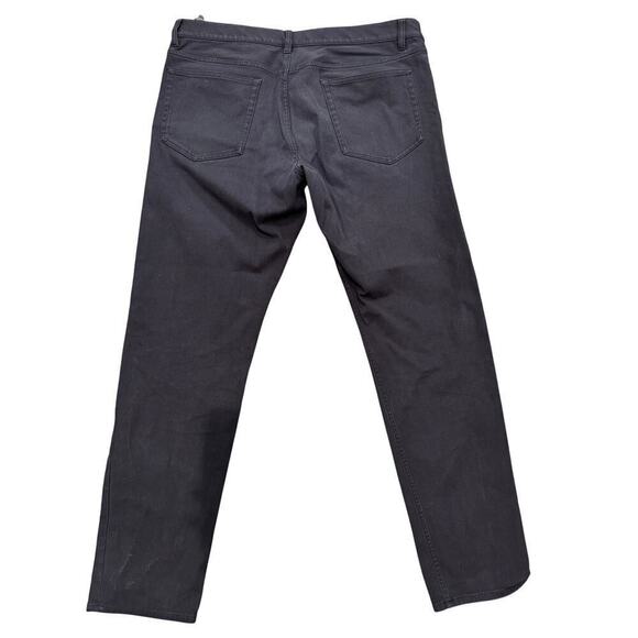 Theory Men's Black Stretch Twill Straight leg Pants Size 36 - Picture 2 of 7